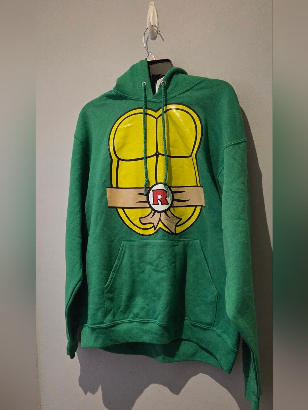TMNT Raphael Costume Hoodie Green TMNT Ninja Turtles Size L GUC